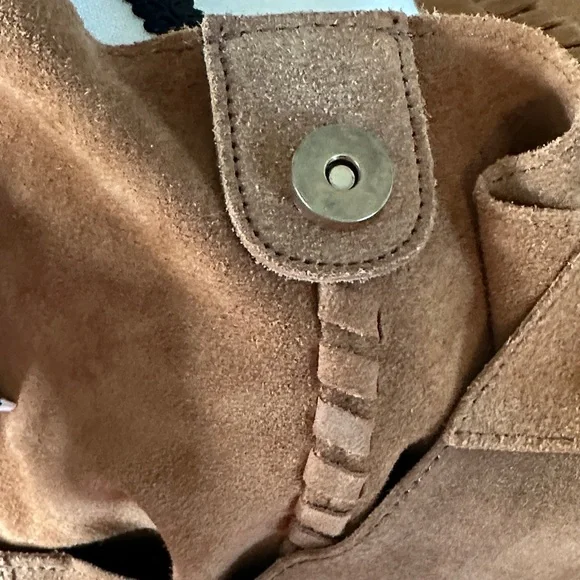 Haute Hippie Tan Suede Hobo Bag - Picture 3 of 8